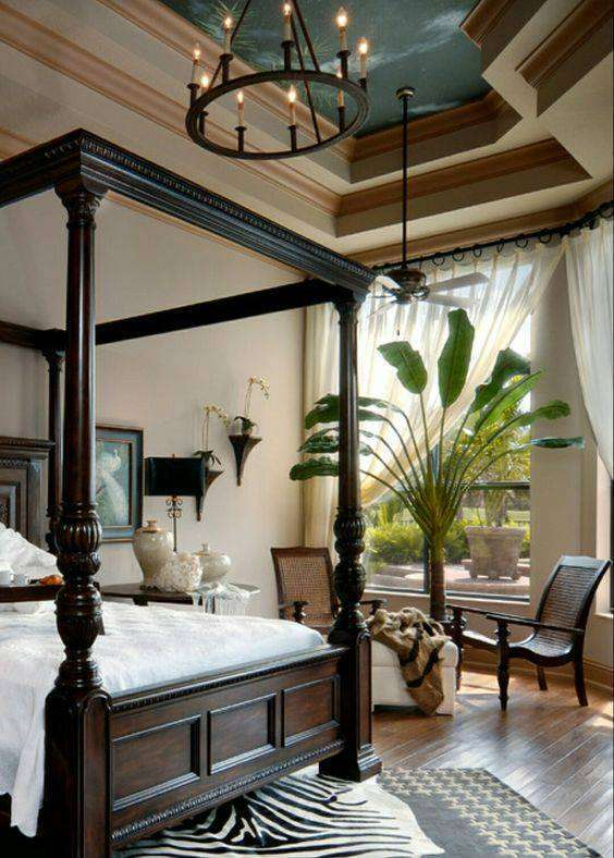Phòng ngủ phong cách Indochine mang vẻ đẹp sang trọng và quyền quý